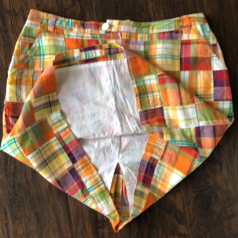 Pendleton Madras Patchwork Plaid Skirt Size 12p V… - image 6